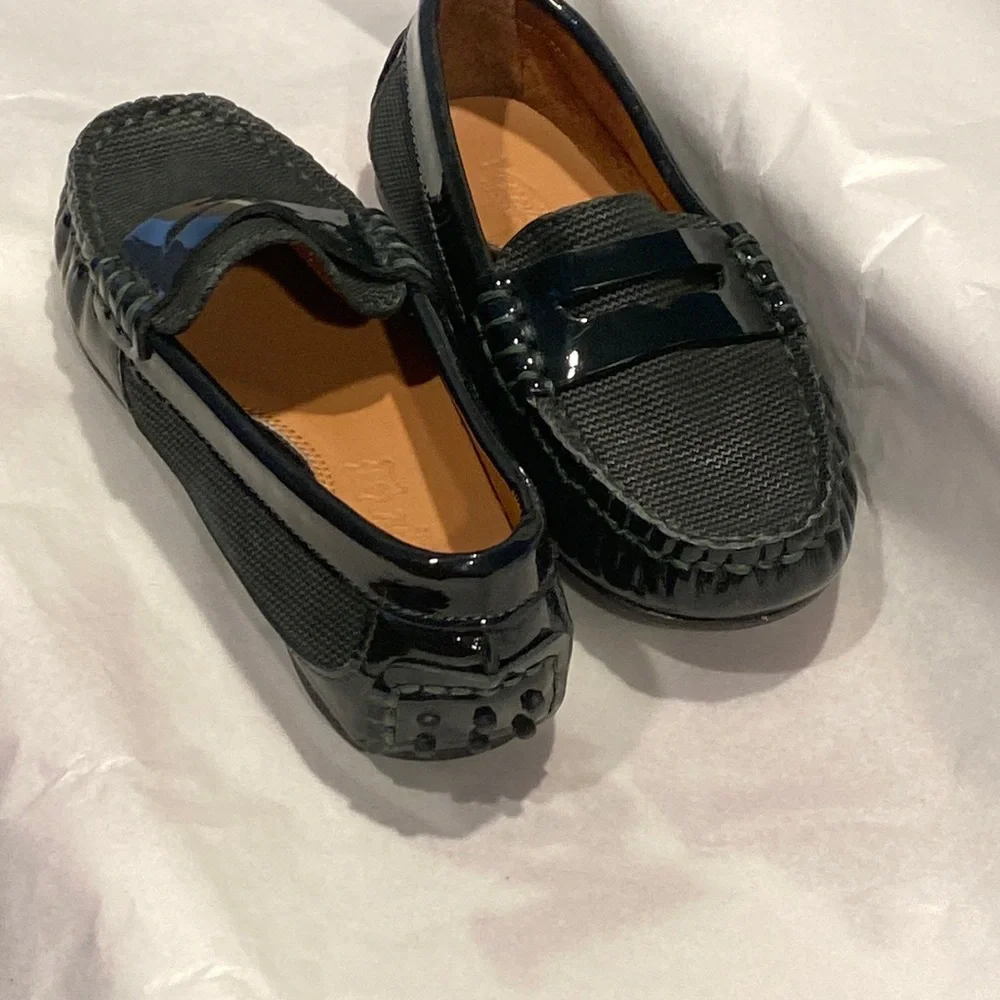 Venettini Black Girls Moccasin Loafers